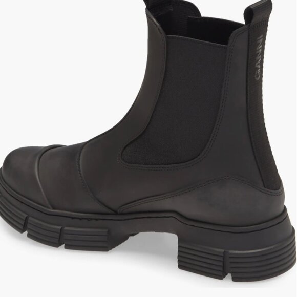 Ganni Recycled Rubber Chelsea Rain Boot Size 38 - Picture 9 of 12